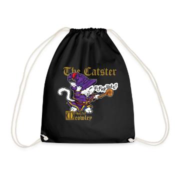 Fantasy Kittens Serie : The Catster Purple Variant - Drawstring Bag - black - Front