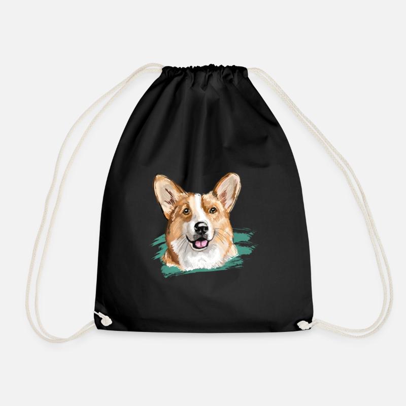 corgi - Turnbeutel - Schwarz