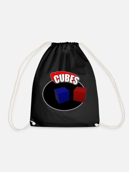 CUBES - Turnbeutel - Schwarz