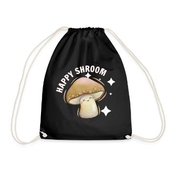HAPPY SHROOM - Sac de sport léger - noir - Devant