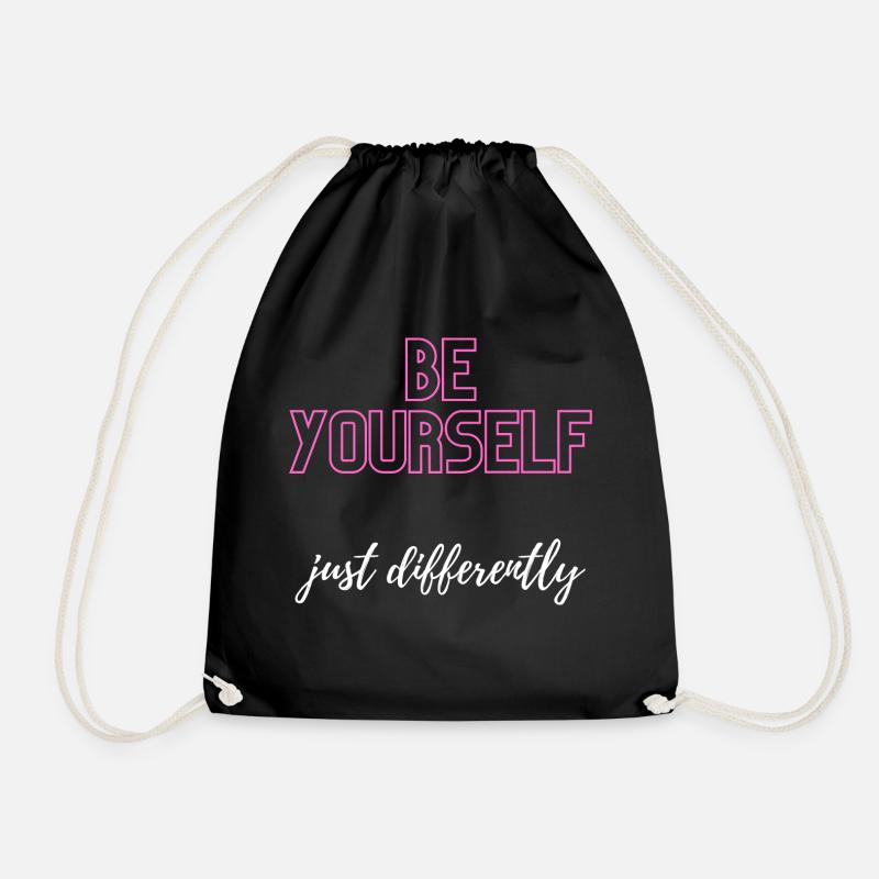 Be Yourself but differently - Turnbeutel - Schwarz