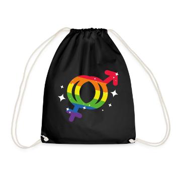 Bisexuel - Sac de sport léger - noir - Devant