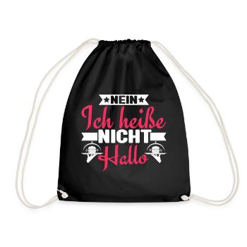 Kellner Kellnerin Restaurantfachkraft - Turnbeutel - Schwarz - Vorne