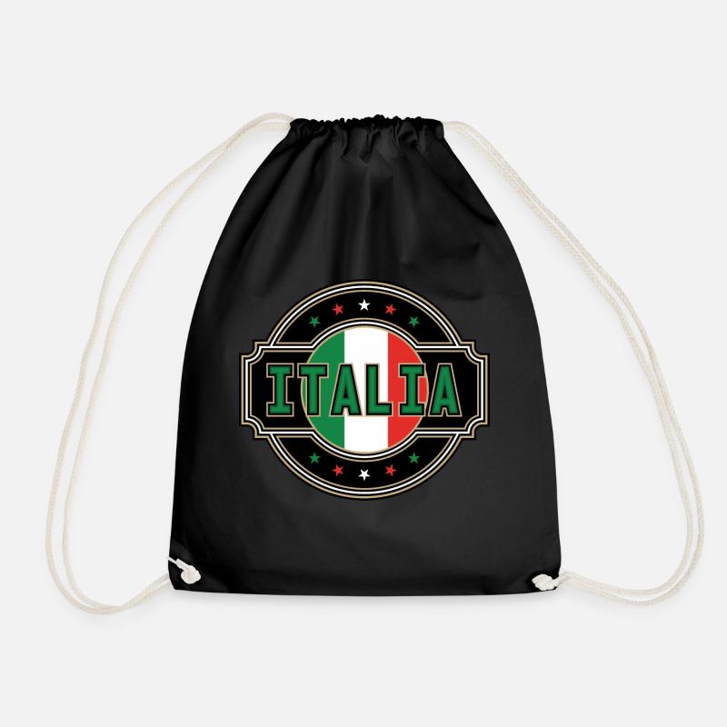 Italien - Turnbeutel - Schwarz