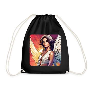 Sexy Angel - Drawstring Bag - black - Front