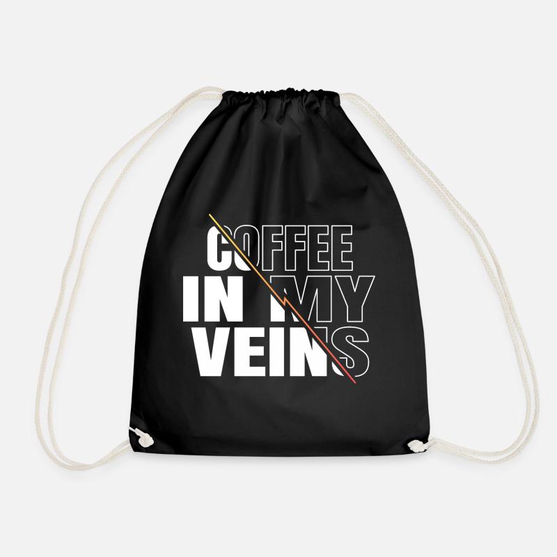 funny coffee lover jokes cool present coffeebean - Turnbeutel - Schwarz