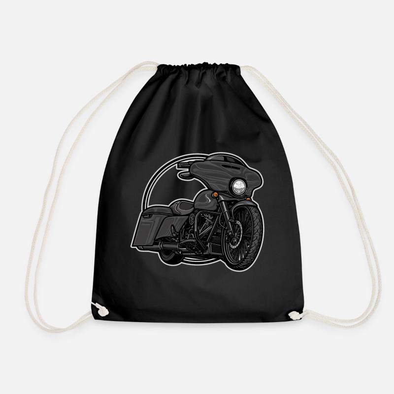 Chopper // Custom // Motorrad - Turnbeutel - Schwarz