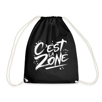 C'est la zone - Sac de sport léger - noir - Devant