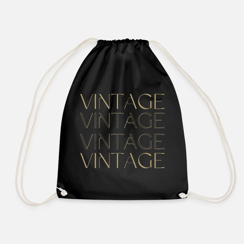 Vintage - Turnbeutel - Schwarz
