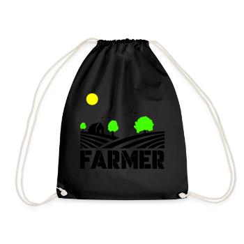 farmer - Turnbeutel - Schwarz - Vorne