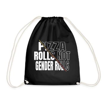 girl statement bans black lives women quote funny - Drawstring Bag - black - Front
