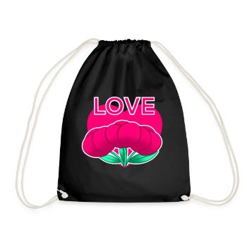LOVE - Turnbeutel - Schwarz - Vorne