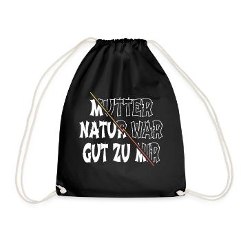 geburtstagsgeschenkidee geschenkidee spaß geschenk - Turnbeutel - Schwarz - Vorne