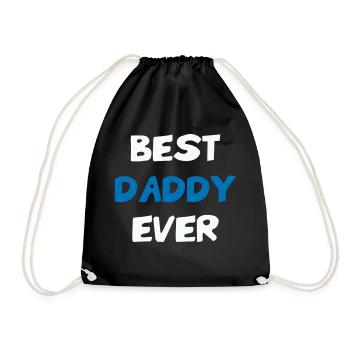 Best Daddy Ever - Meilleur Papa - Drawstring Bag - black - Front