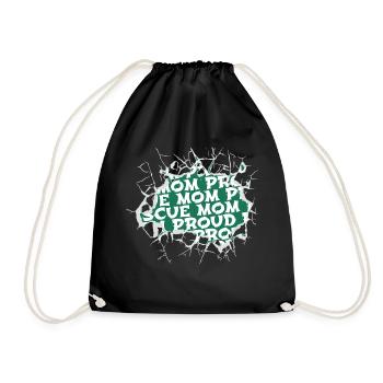 cool present idea animal rights activism jokes - Drawstring Bag - black - Front