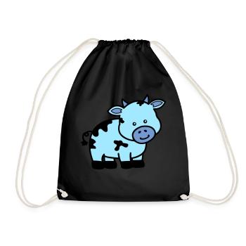 vache - Sac de sport léger - noir - Devant