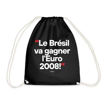 Citation célèbre footballeur - Sac de sport léger - noir - Devant