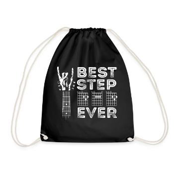 Meilleure musique rock d’accords de guitare StepDad - Meilleure - Sac de sport léger - noir - Devant