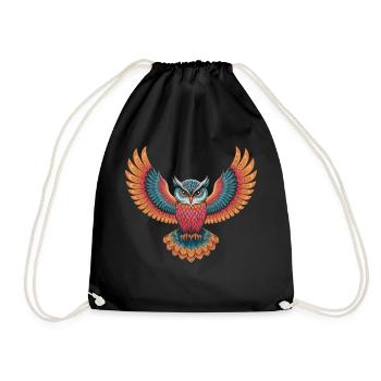 Hibou - Sac de sport léger - noir - Devant