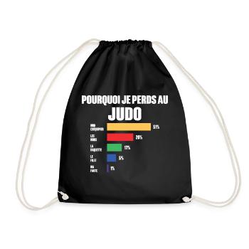 Maillot Judo je peux pas j'ai Judo - Sac de sport léger - noir - Devant
