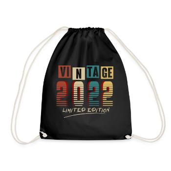 Vintage 2022 : Edition Limitée - 3e anniversaire. - Sac de sport léger - noir - Devant