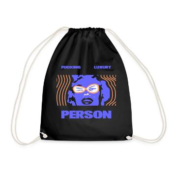 Fucking Luxury Person - Turnbeutel - Schwarz - Vorne