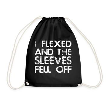 J’ai fléchi et les manches sont tombées en disant drôle - Sac de sport léger - noir - Devant