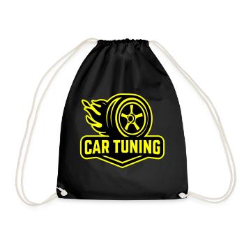 Car Tuning Car Tyres - Drawstring Bag - black - Front