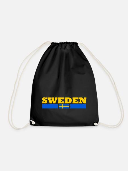 Schweden Flagge - Turnbeutel - Schwarz