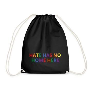 Arrêtez le racisme - Sac de sport léger - noir - Devant