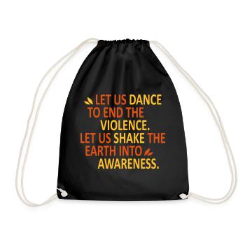LET US DANCE - Turnbeutel - Schwarz - Vorne