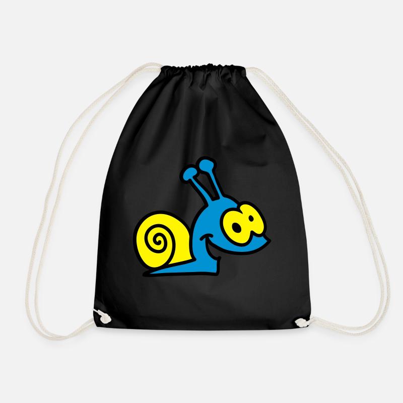 escargot drôle - 3 - Sac de sport léger - noir