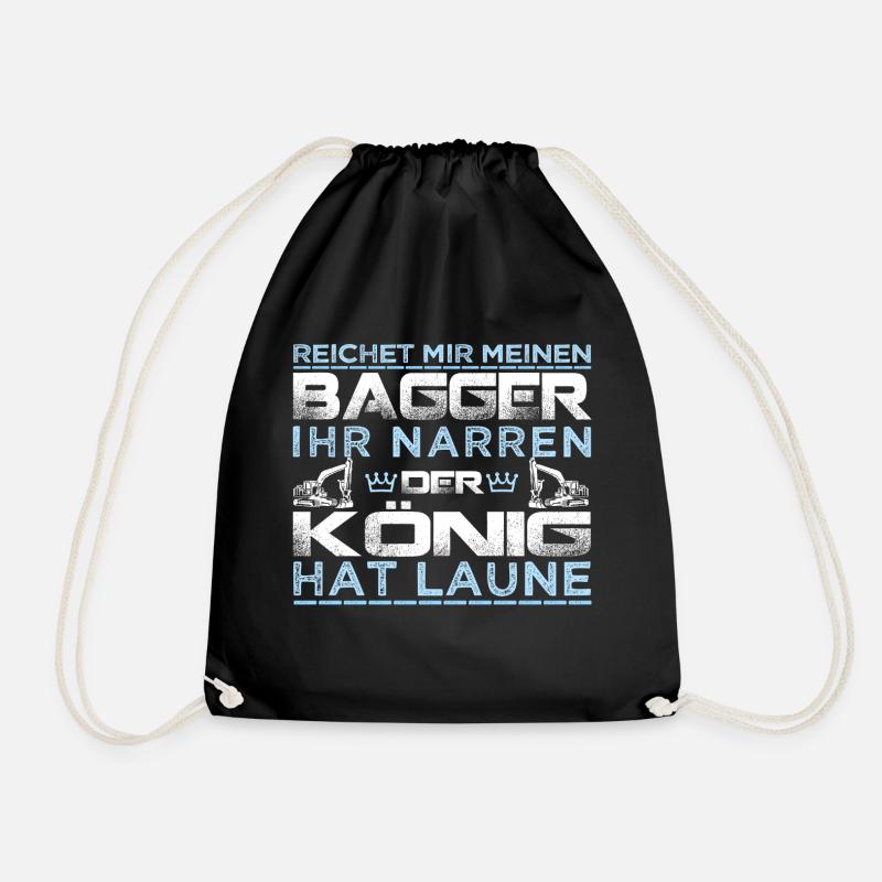 MASCHINENFÜHRER KÖNIG / BAGGER - Turnbeutel - Schwarz