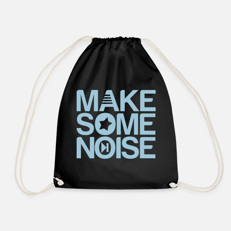 make some noise - Turnbeutel - Schwarz
