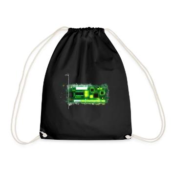 Carte PCB brillante - Sac de sport léger - noir - Devant
