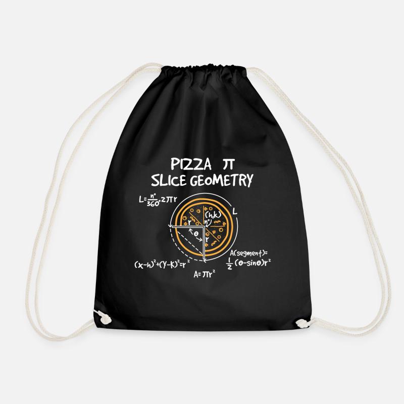 Pizza Mathe - Turnbeutel - Schwarz
