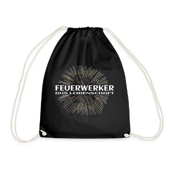 Fireworks with passion - Drawstring Bag - black - Front