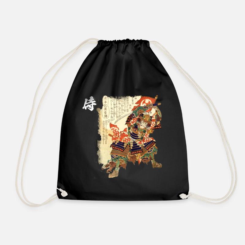 SAMURAI ESTAMP - Drawstring Bag - black