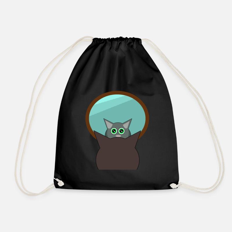 🐱CAT🐱 - Turnbeutel - Schwarz