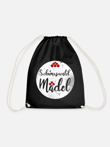 Schwarzwaldmädel - Turnbeutel - Schwarz