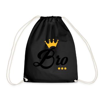Frère Frangin Frere Naissance Bébé Frérot - Sac de sport léger - noir - Devant