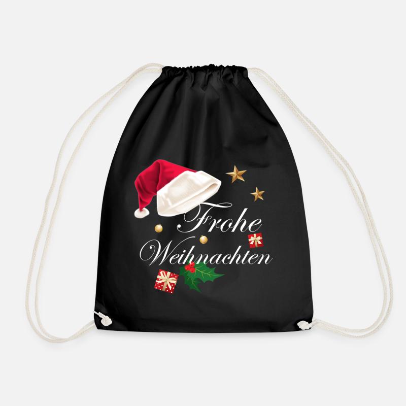 Weihnachten - Turnbeutel - Schwarz