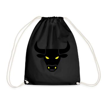 stier_002 - Drawstring Bag - black - Front