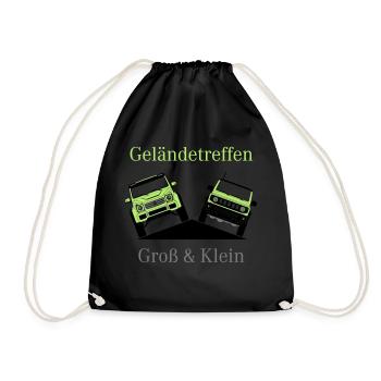 Gross & Klein Geländewagen Treffen - Turnbeutel - Schwarz - Vorne