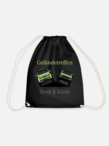 Gross & Klein Geländewagen Treffen - Turnbeutel - Schwarz