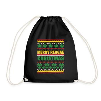 Ugly Reggae Christmas, Christmas, xmas, Advent - Sac de sport léger - noir - Devant