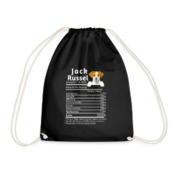 Jack Russel Faits nutrition - Sac de sport léger - noir - Devant