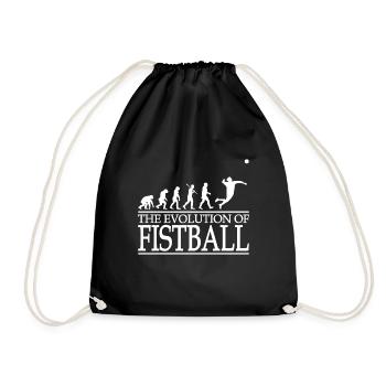 Faustball Evolution Geschenk Idee Trainer Spieler - Turnbeutel - Schwarz - Vorne