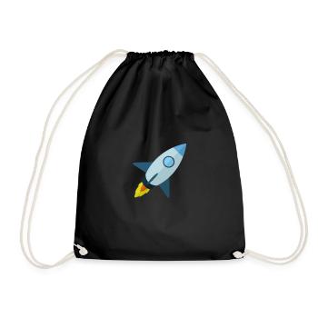 Rakete - Turnbeutel - Schwarz - Vorne