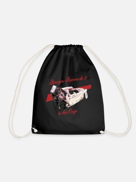 Banger Racers do it to the Cage - Drawstring Bag - black